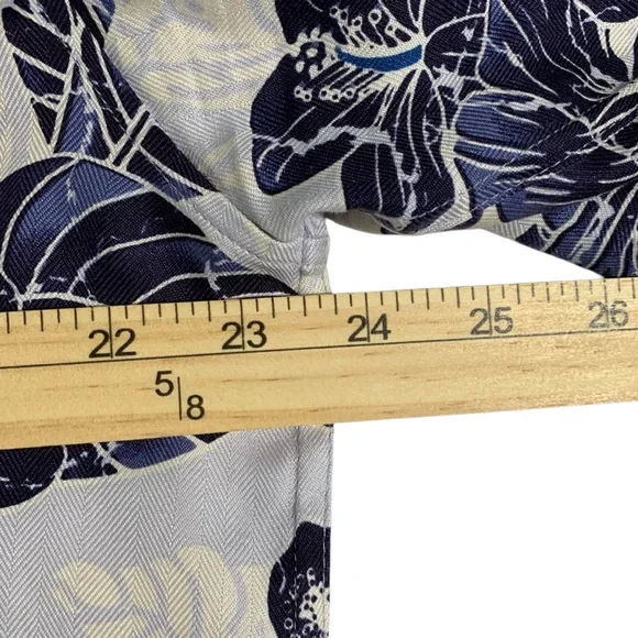 Jos A BANK hawaiian silk shirt L - Picture 5 of 6